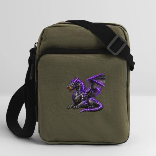 Neon Dragon at Rest - Upright Crossbody Bag