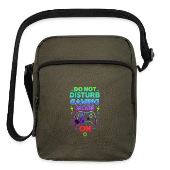 Do Not Disturb: Gaming Mode On - Upright Crossbody Bag - olive - Front