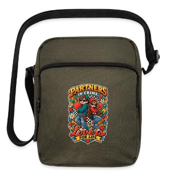 Partners in Crime Lovers for Life - Upright Crossbody Bag - olive - Front