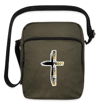 Proof of love  - Upright Crossbody Bag - olive - Front