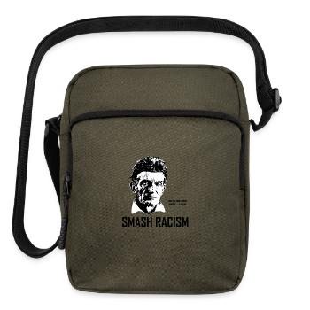SMASH RACISM - JOHN BROWN - Upright Crossbody Bag - olive - Front