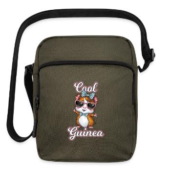 Cool Guinea in Heart Sunglasses - Upright Crossbody Bag - olive - Front