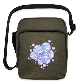 Iridescent Bubble Dream - Upright Crossbody Bag - olive - Front