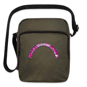 Queer AF - Upright Crossbody Bag - olive - Front