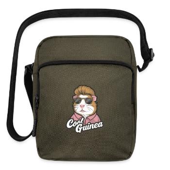 Cool Guinea in Heart Sunglasses - Upright Crossbody Bag - olive - Front