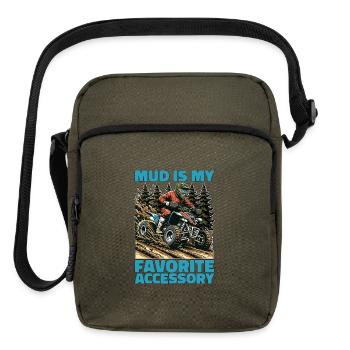 Mud Racing Mud Is My Favorite Accessory Motorsport - Upright Crossbody Bag - olive - Front