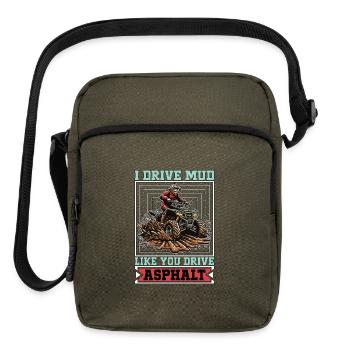 Mud Racing I Drive Mud Like Offroad Trucks Lover - Upright Crossbody Bag - olive - Front