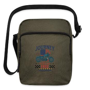 Journey Ride to Explore Freedom - Upright Crossbody Bag - olive - Front