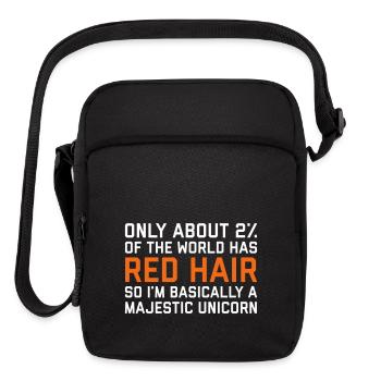 Red Hair Funny Quote - Upright Crossbody Bag - black - Front