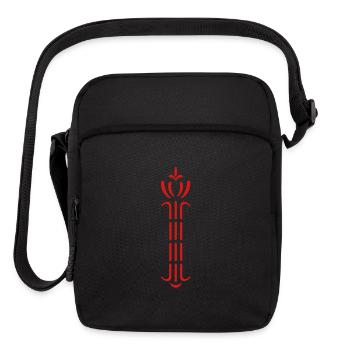 ornament pillar art deco (1c) - Upright Crossbody Bag - black - Front