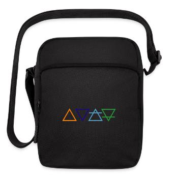 Alchemical elements - Upright Crossbody Bag - black - Front