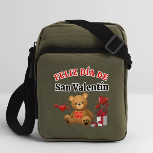 Valentine's Day Celebration Bears Love Hearts. - Upright Crossbody Bag