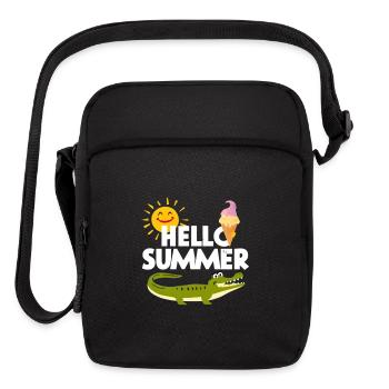 Hello Summer - Upright Crossbody Bag - black - Front