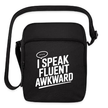 I Speak Fluent Awkward - Upright Crossbody Bag - black - Front