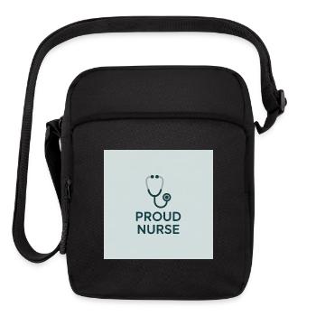 Proud Nurse Stethoscope - Upright Crossbody Bag - black - Front