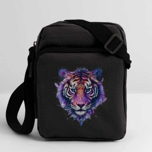 Mystic Violet Tiger - Upright Crossbody Bag