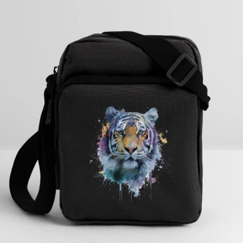 Splash-Art Tiger Face - Upright Crossbody Bag