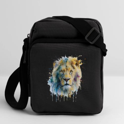 Splash-Art Lion Face - Upright Crossbody Bag