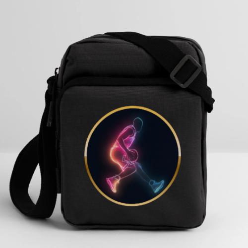 Basketball: Golden Court Glow - Upright Crossbody Bag