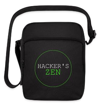 Hacker's Zen Mindfulness Tech Design - Upright Crossbody Bag - black - Front