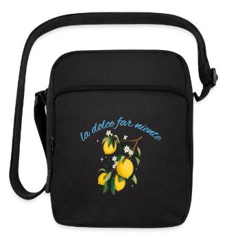 La Dolce Far Niente Lemon Motif - Upright Crossbody Bag - black - Front
