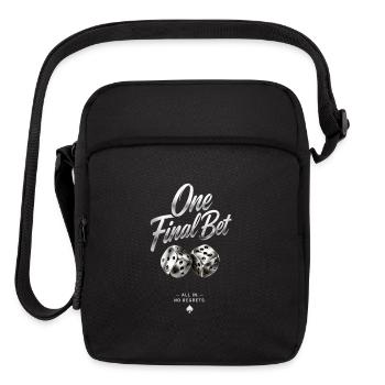 One Final Bet | Roller Casino Luxury Dice Silver - Upright Crossbody Bag - black - Front