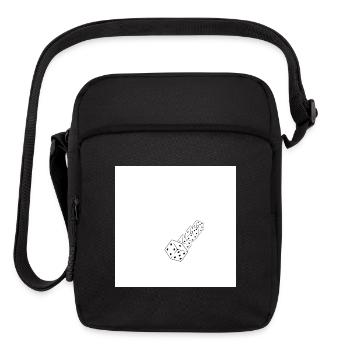 Rolling Dice Line Art - Upright Crossbody Bag - black - Front