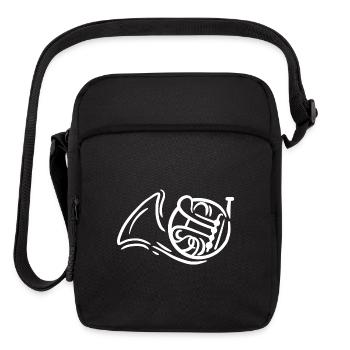 French Horn - Upright Crossbody Bag - black - Front