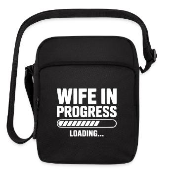 Wife in Progress Loading... - Upright Crossbody Bag - black - Front