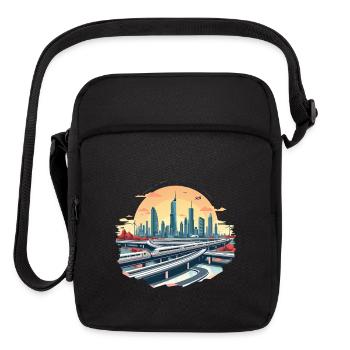 The Future is Egyptian - Upright Crossbody Bag - black - Front