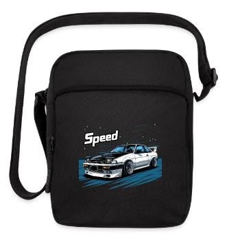 Toyota AE86 - Upright Crossbody Bag - black - Front