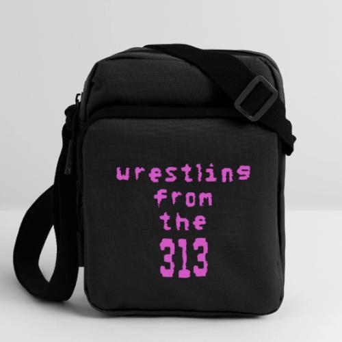 Wrestling from the 313 (pink) - Upright Crossbody Bag