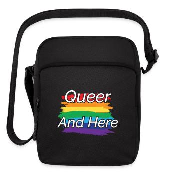 Queer Pride Rainbow Design - Upright Crossbody Bag - black - Front