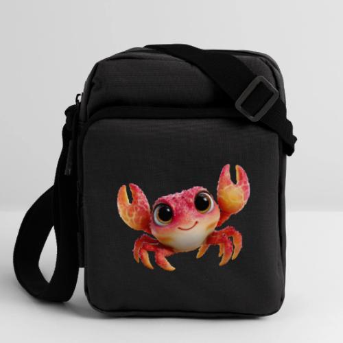 Cheerful Red Baby Crab Character - Upright Crossbody Bag