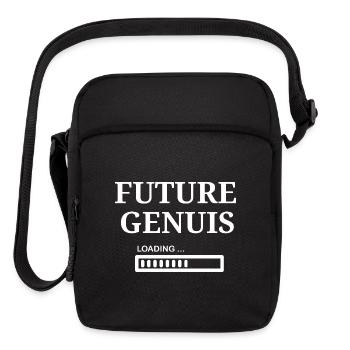 Future Genius Loading Funny Back to School  - Upright Crossbody Bag - black - Front