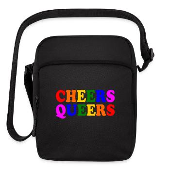 Cheers queers - Upright Crossbody Bag - black - Front
