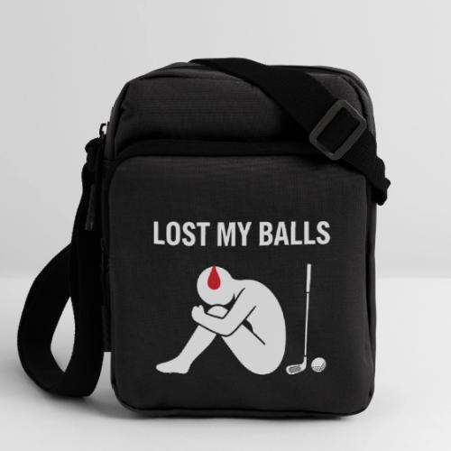 Lost My Balls Rude Humor Golfer Quote - Upright Crossbody Bag