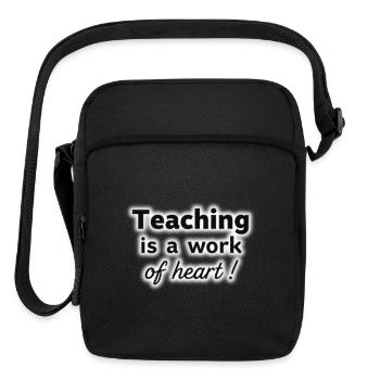 Teacher Mode On School Graphic Funny Teaching - Upright Crossbody Bag - black - Front