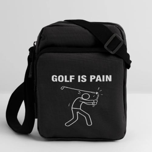Golf Is Pain Broken Club Quote Cotton - Upright Crossbody Bag