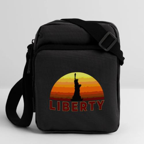 USA: Sunset Liberty Bold - Upright Crossbody Bag