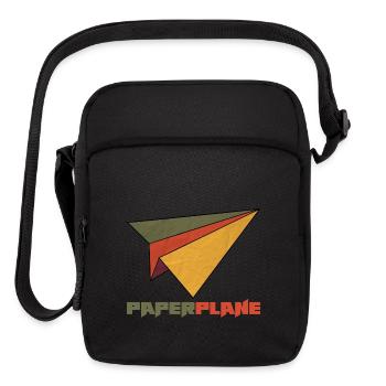 Fly Paper Plane Toy - Upright Crossbody Bag - black - Front