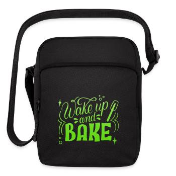 WAKE UP AND BAKE - Upright Crossbody Bag - black - Front