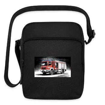 Fire engine - Upright Crossbody Bag - black - Front