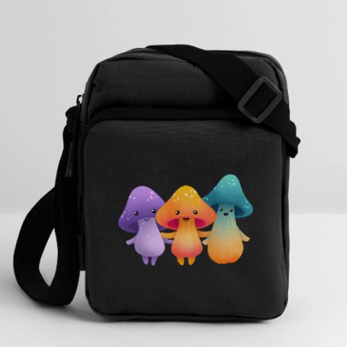 Cheerful Mushroom Friends - Upright Crossbody Bag