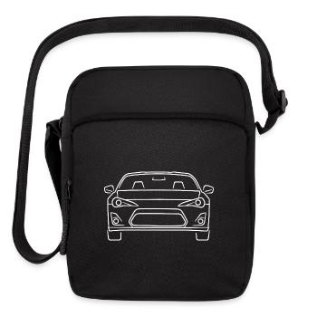 Toyota GT86 JDM Sports Car - Upright Crossbody Bag - black - Front