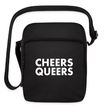 Cheers queers - Upright Crossbody Bag - black - Front