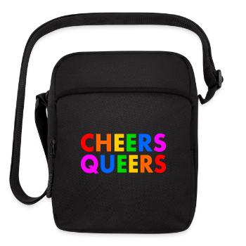 Cheers queers - Upright Crossbody Bag - black - Front