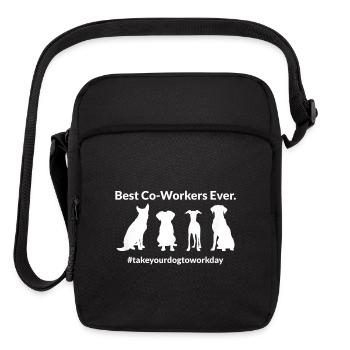 Threes Company Vintage Graphic - Upright Crossbody Bag - black - Front