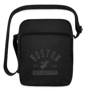 Boston Massachusetts Est Souvenir - Upright Crossbody Bag - black - Front