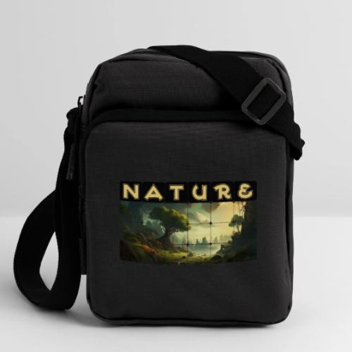 Whispers of Green Peaks - Upright Crossbody Bag